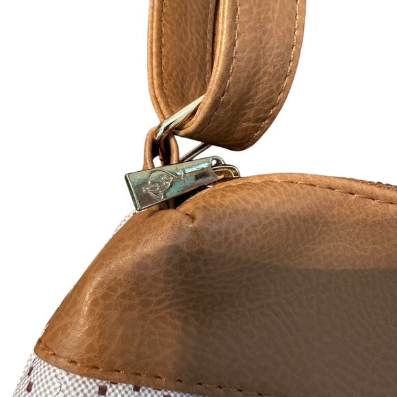 Baby Phat Tan Crossbody Purse Adjustable Strap Cat Spellout Logo Y2K Hip Hop - Picture 5 of 11